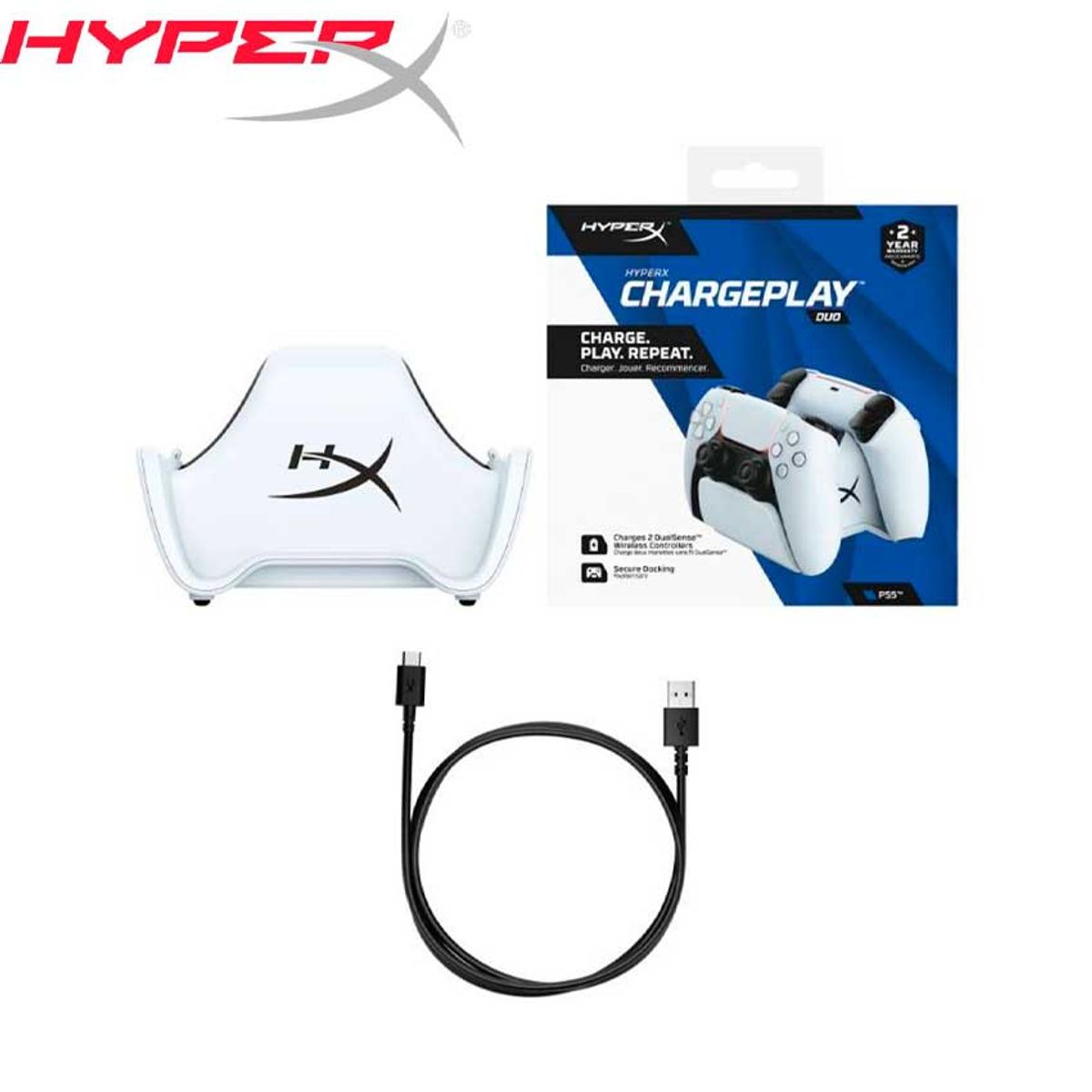 HYPERX - Hyperx ChargePlay Duo Estación de recarga para Dualsense PS5
