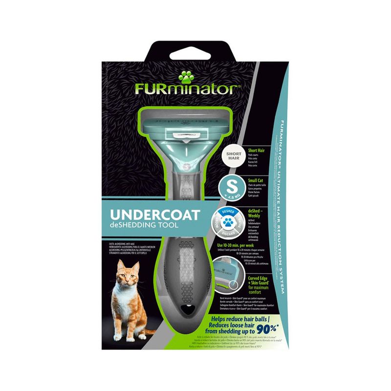 FURMINATOR - Cepillo Furminator Para Gato Pequeños Pelo Corto