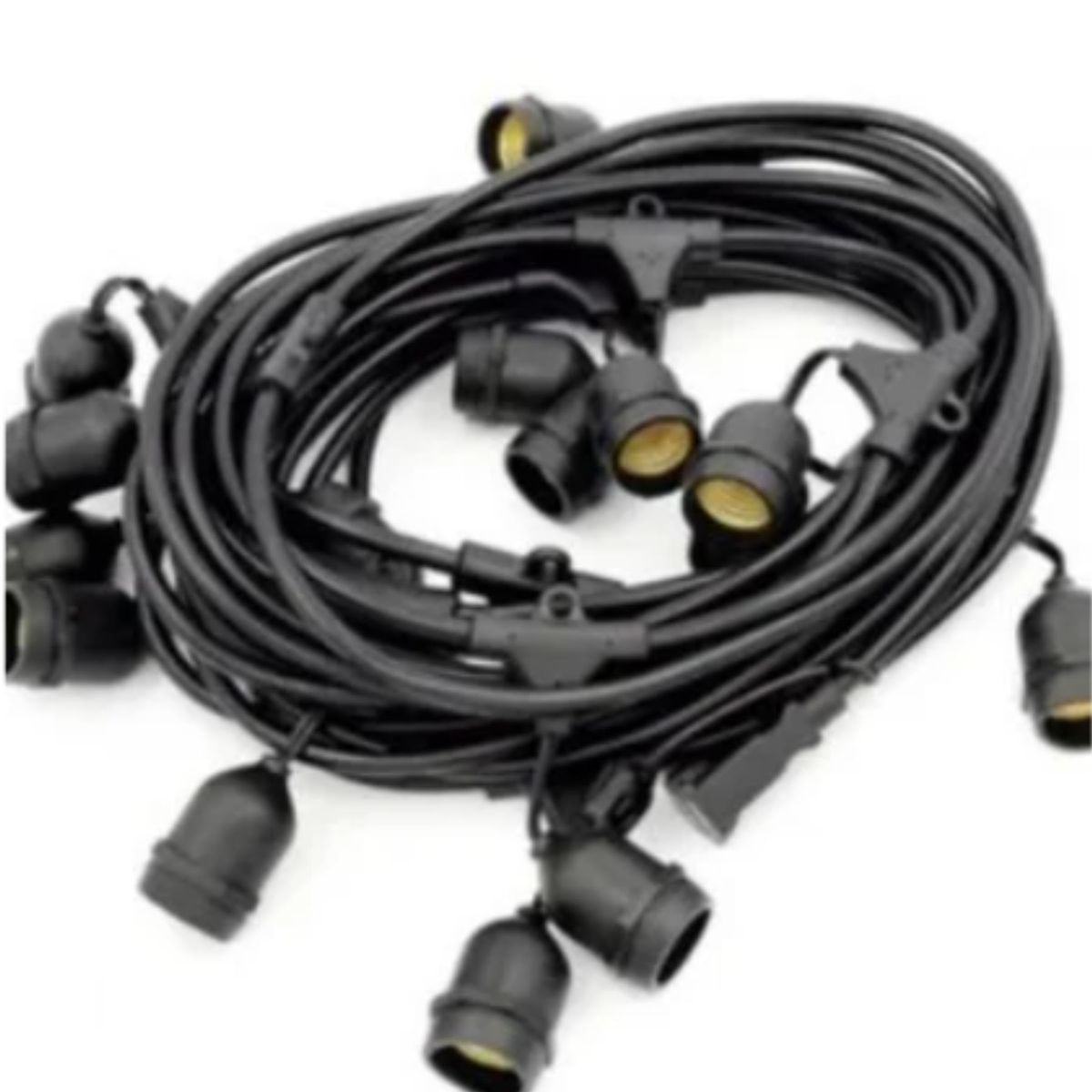 GENERICO - GUIRNALDA EXTERIOR LUZ CALIDA PREMIUM DE 20 METROS PARA TERRAZAS Y/O NEGOCIO