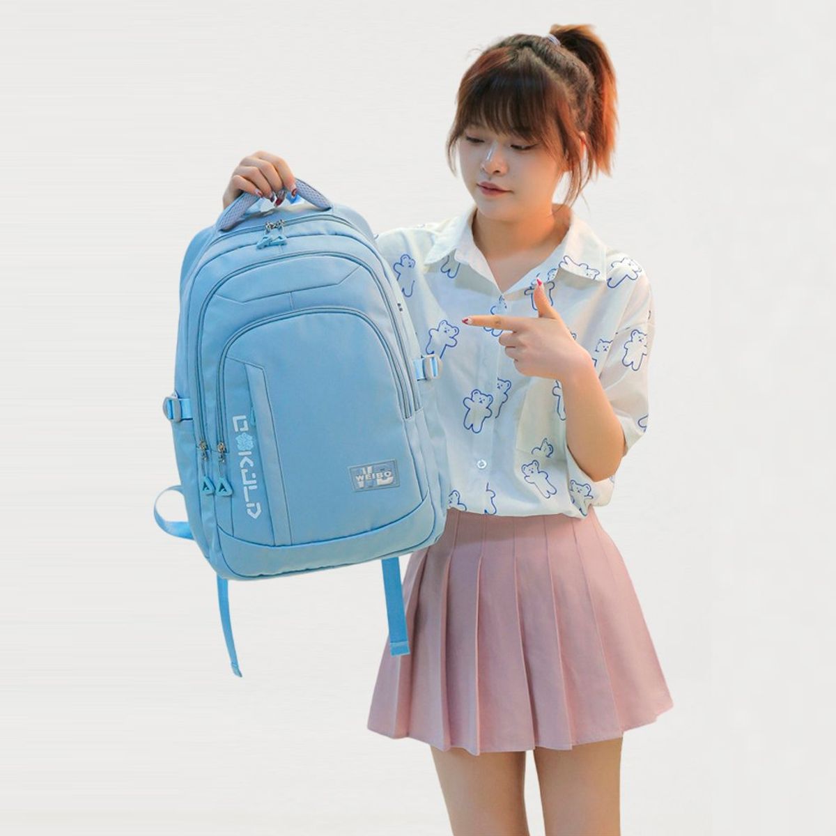 OEM - Mochila Camila Portalaptop hasta 15.6 - Celeste