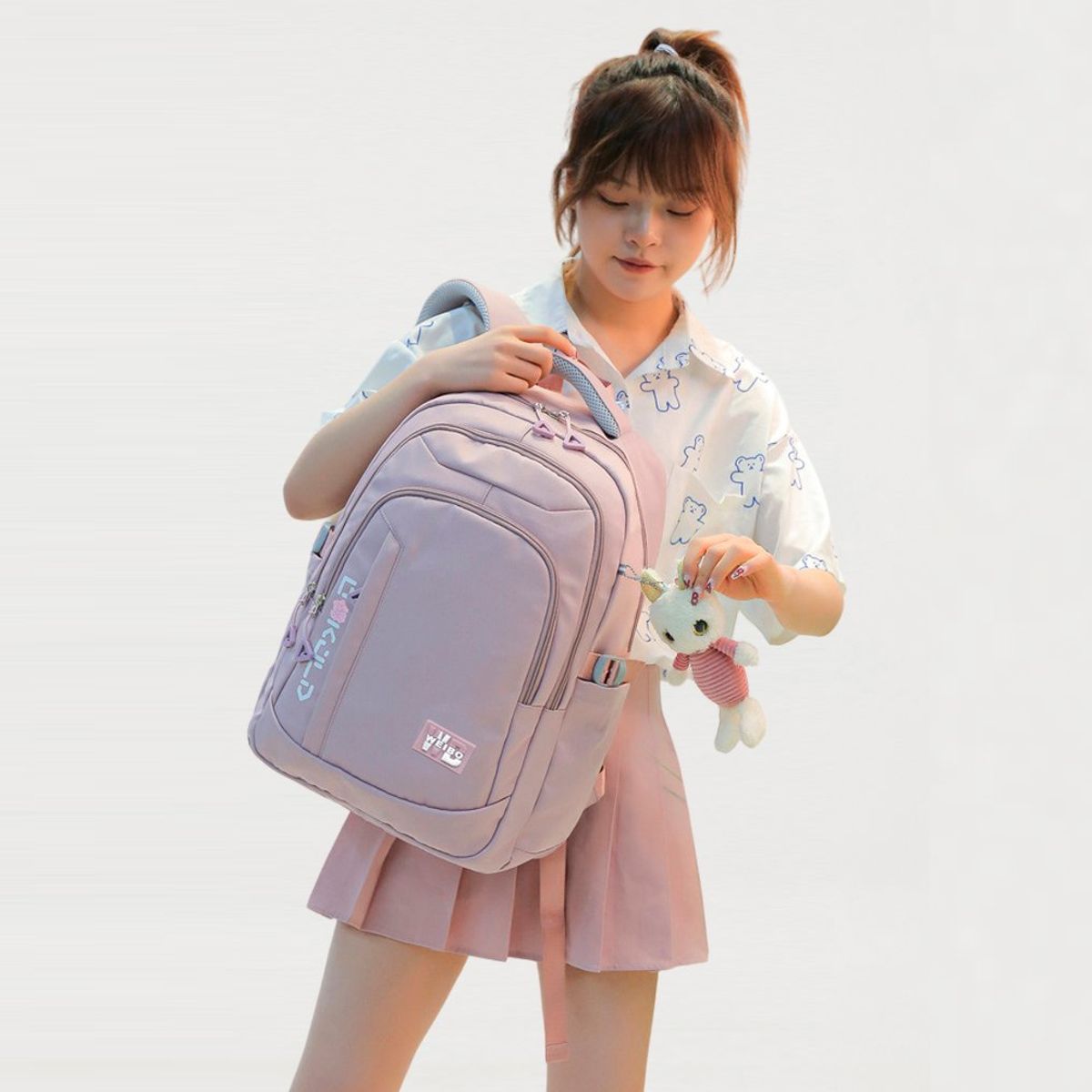 OEM - Mochila Camila Portalaptop hasta 15.6  - Rosa