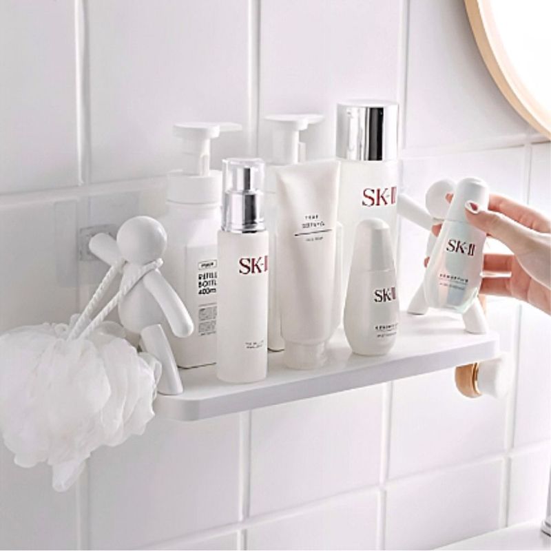 MINARI - Estante Repisa Organizador Humanoide de Baño y Tocador Blanco 471F
