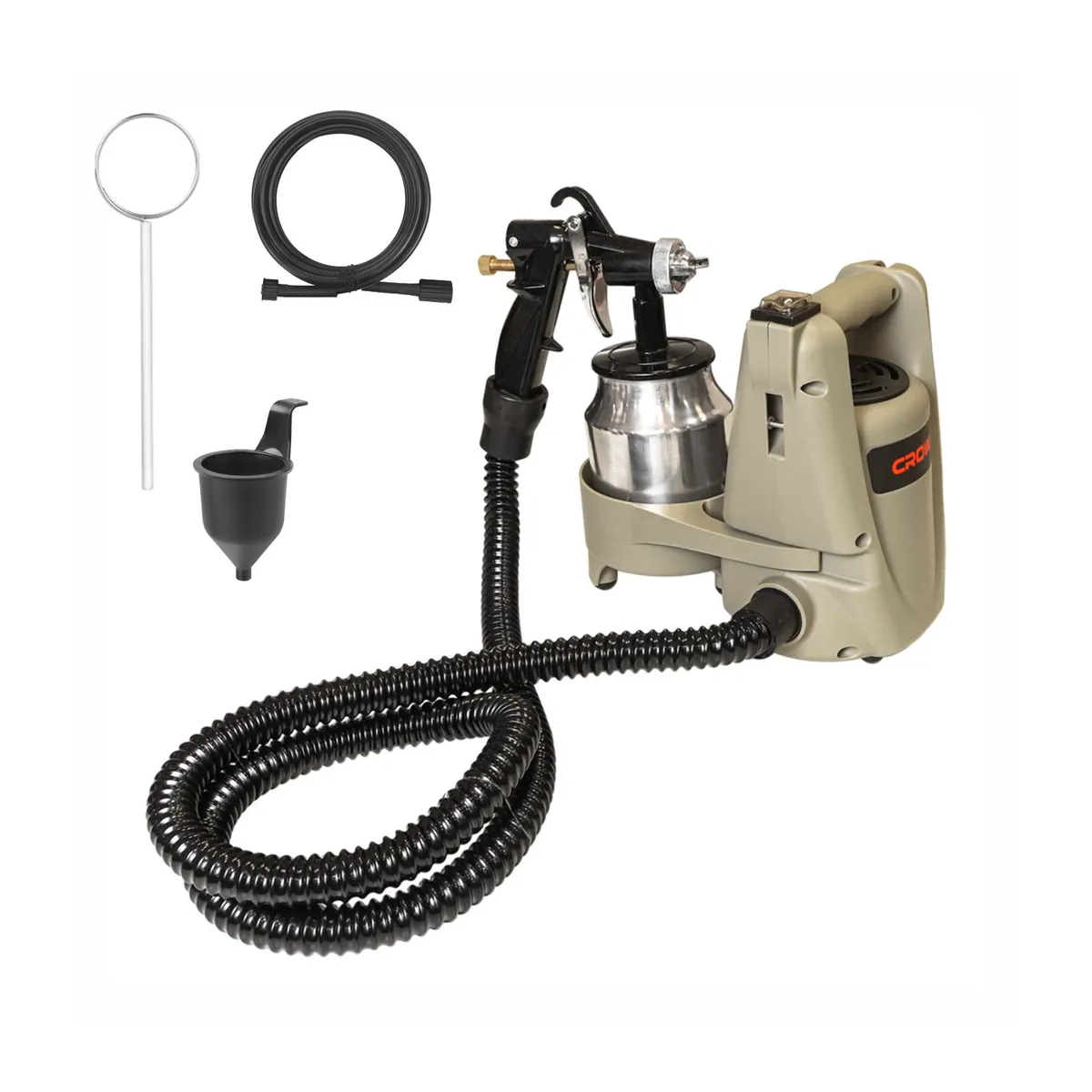 CROWN - PISTOLA DE PINTAR 500W CON COMPRESORA ELÉCTRICA CROWN - CT31004