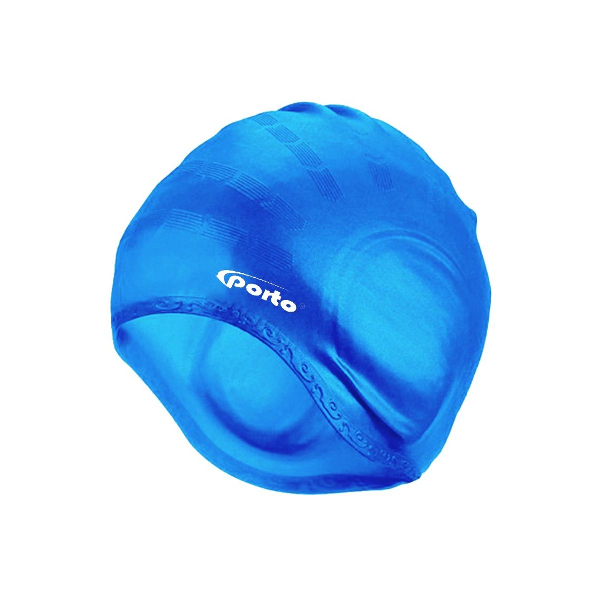 PORTO - Gorro de Natacion Silicona con Orejera Porto Azulino