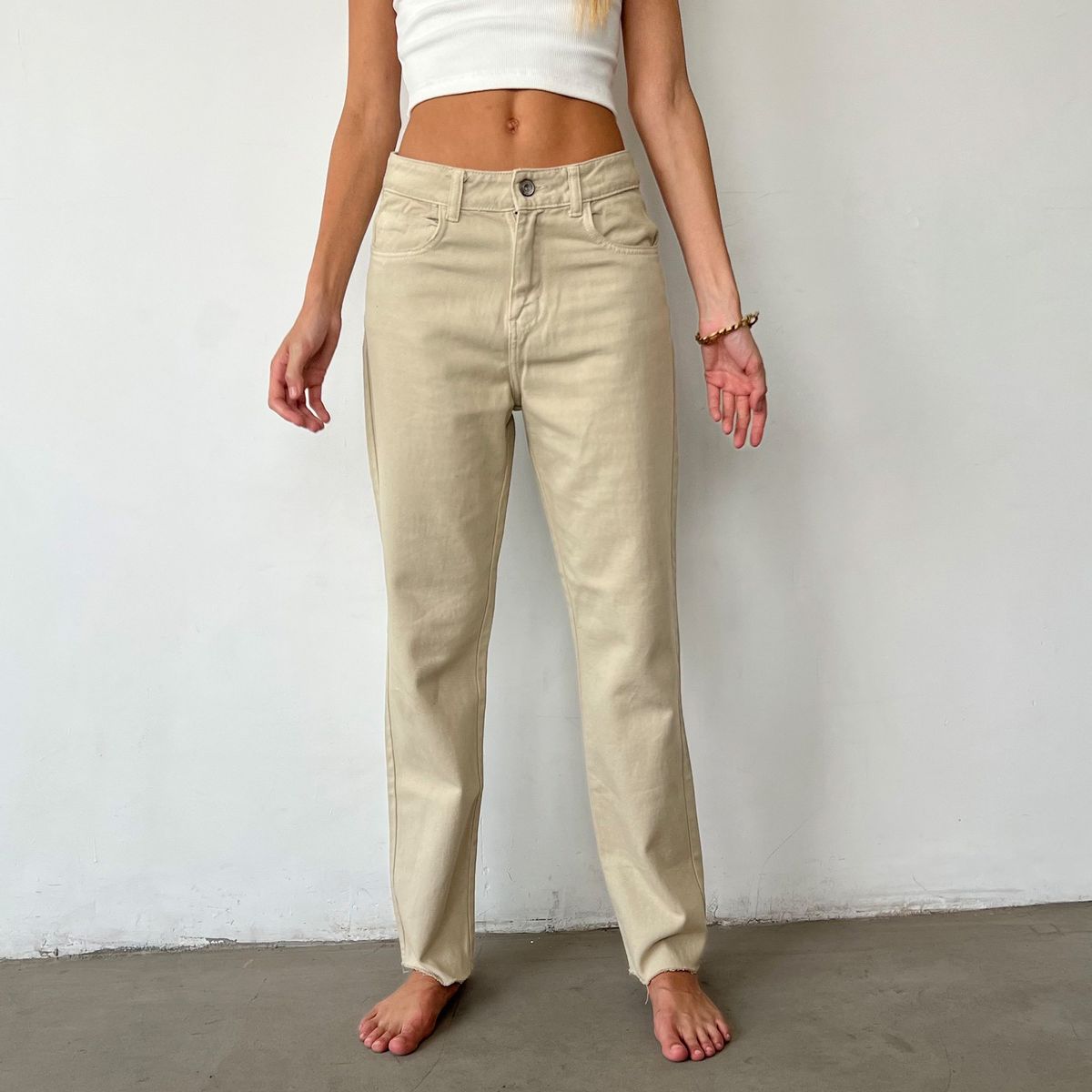 DESIRE - JEANS COLOR MOM HIGH RISE DESIRE PARA MUJER