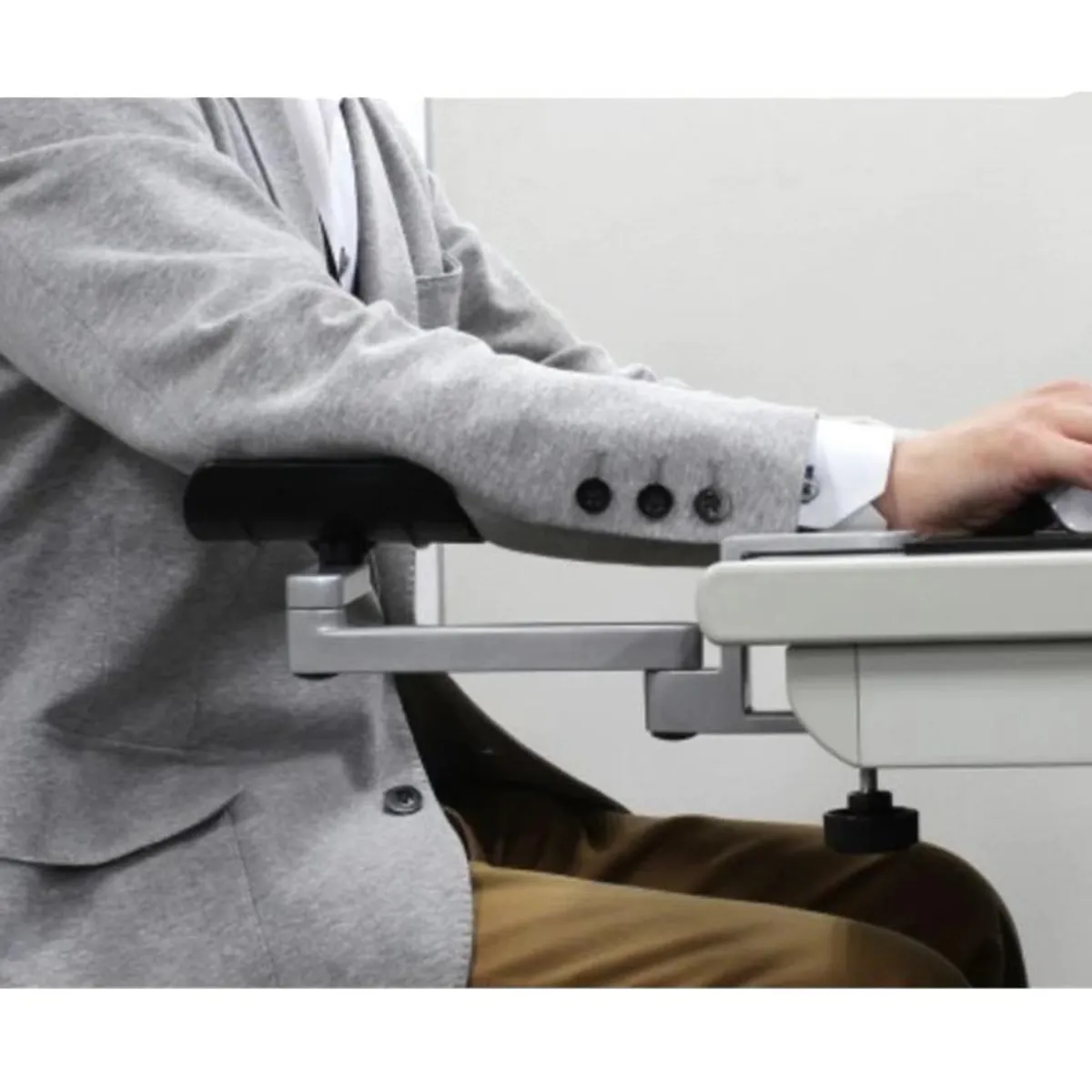 OEM - Reposabrazos de Metal soporte de brazo ajustable ergonómico JK-V2D