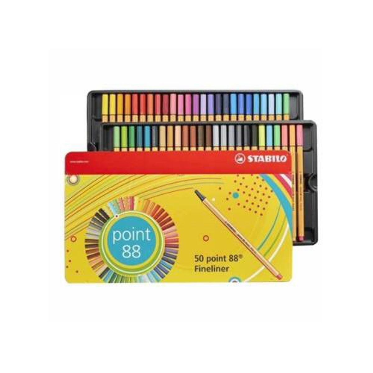 STABILO - Fine Pen Point 88 x50 Estuche de Metal