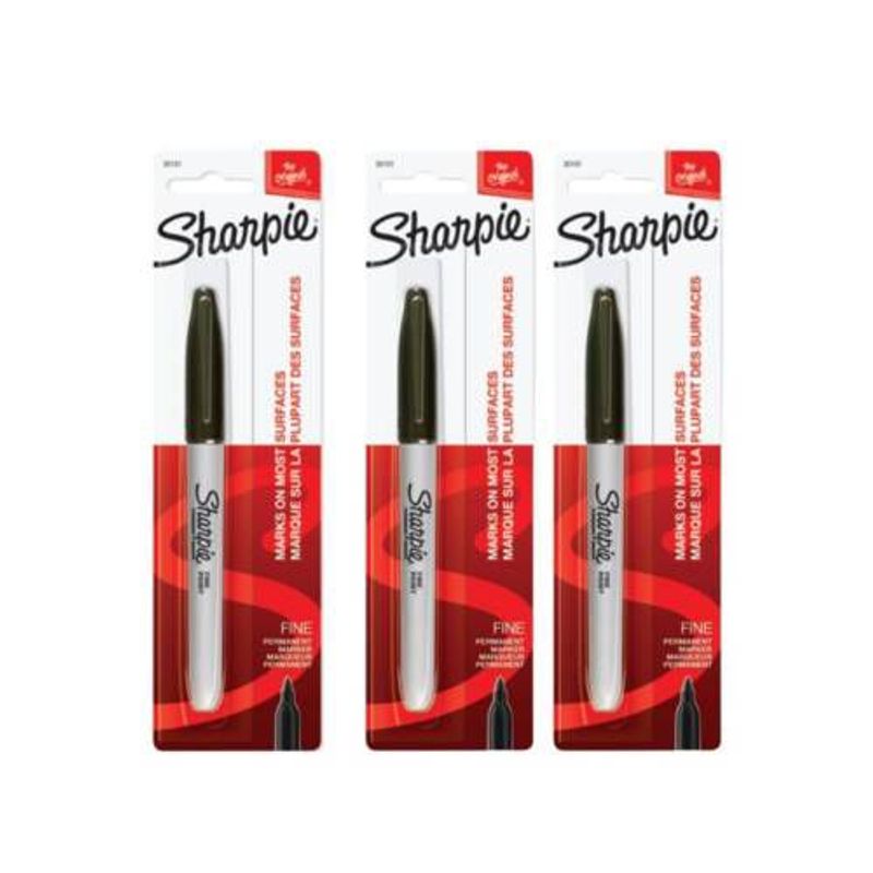 SHARPIE - Marcadores Permanentes Punta Fina x3