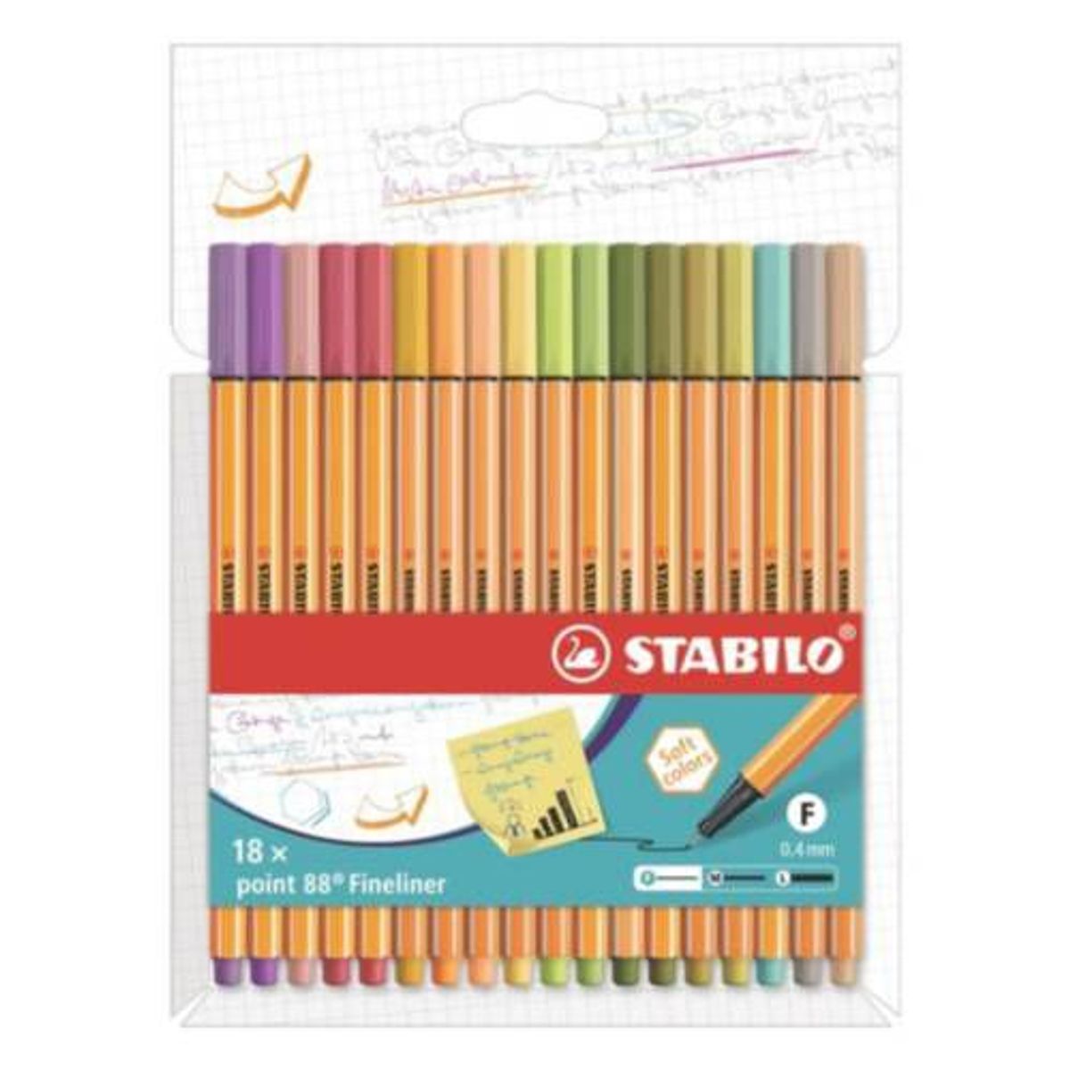 STABILO - Fine Pen Point 88 x18 Soft