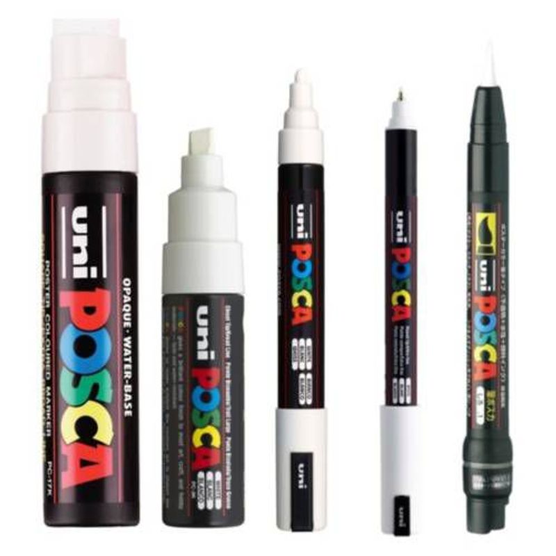 POSCA - Set Marcadores White Collection