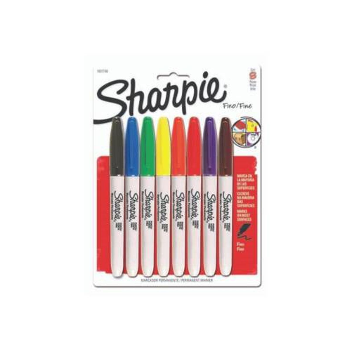 SHARPIE - Marcadores Permanentes Básicos x 8