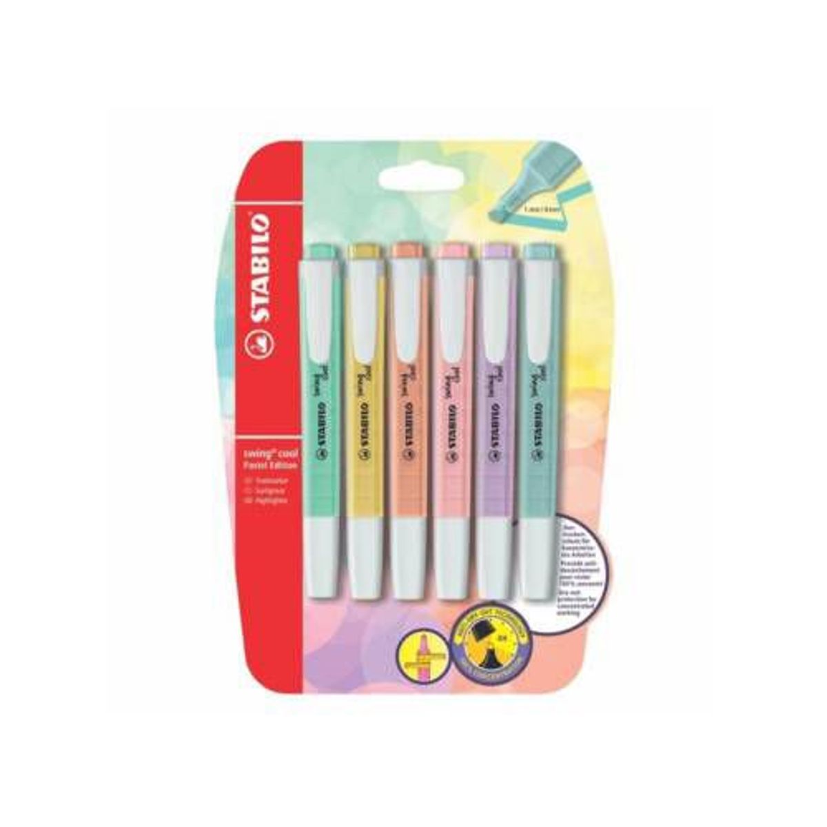 STABILO - Resaltador Swing Cool x 6 Colores Pastel