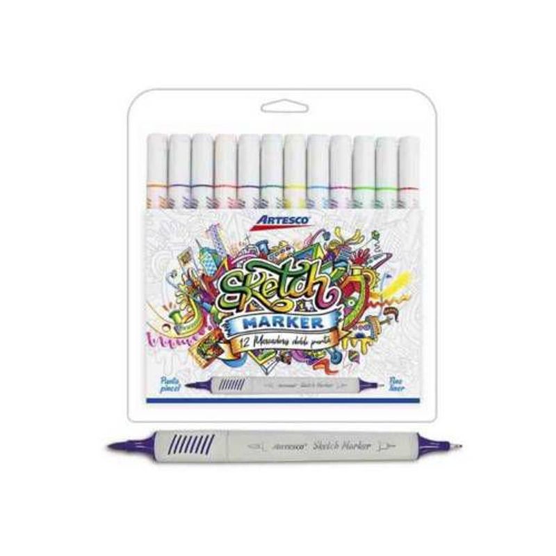 ARTESCO - Plumón Sketch Marker x12