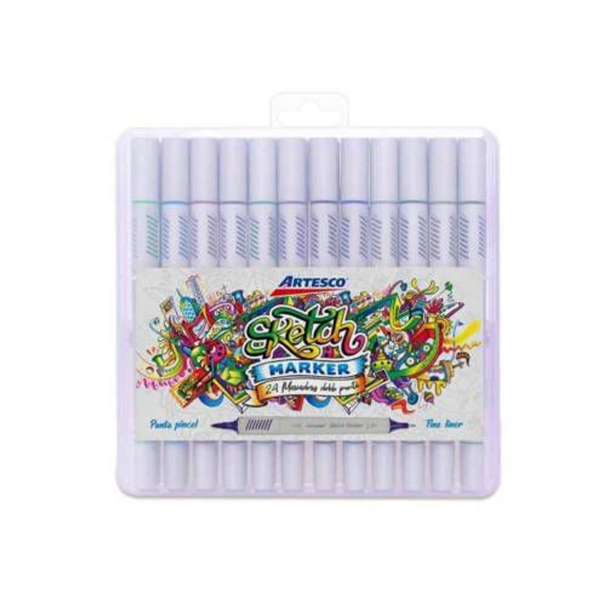 ARTESCO - Plumón sketch marker x 24