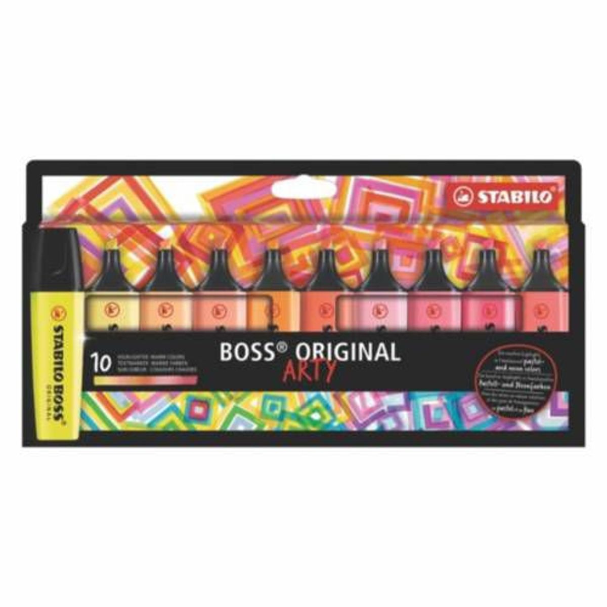STABILO - Resaltador Boss Arty x10 Colores Cálidos