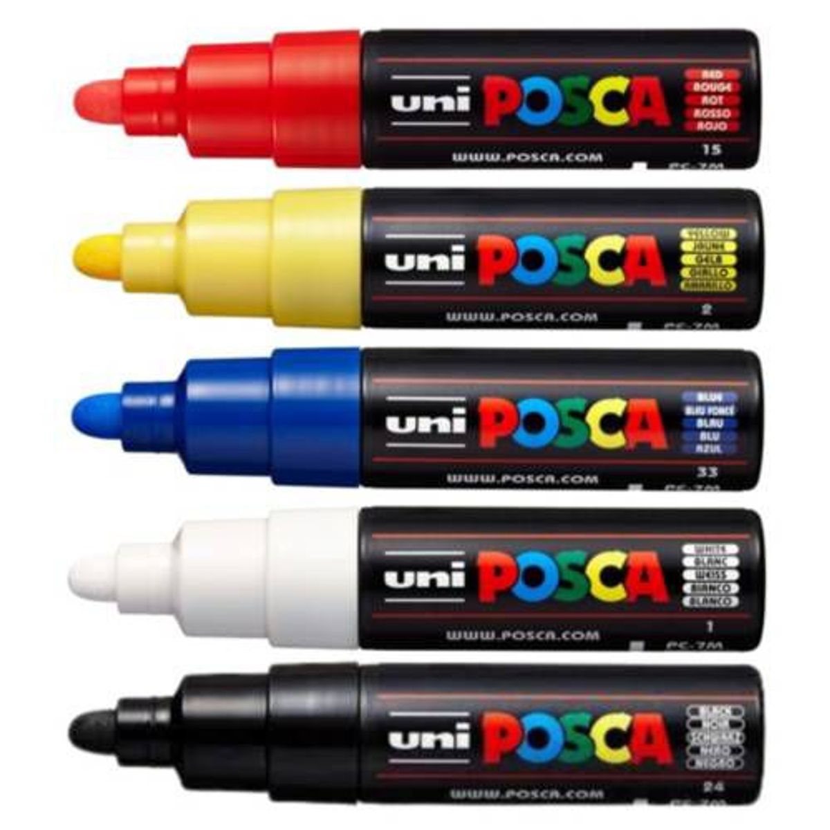 POSCA - Set Marcadores Punta 7M x 5 Básico