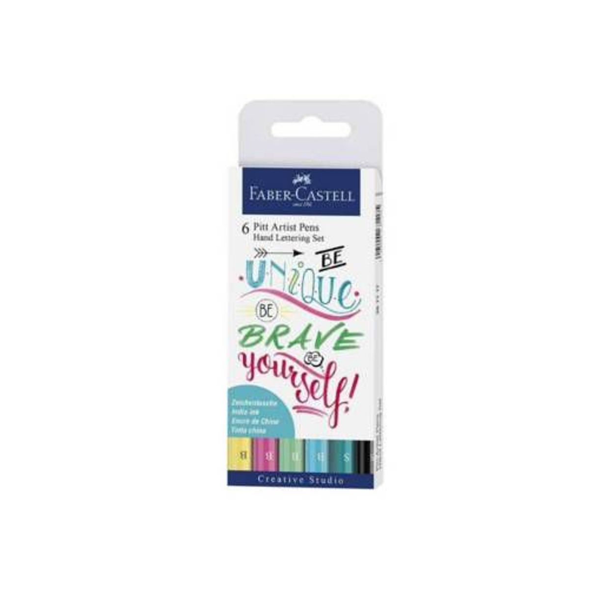 FABER-CASTELL - Set x 6 Pitt Artist Pen Hand Lettering Pastel