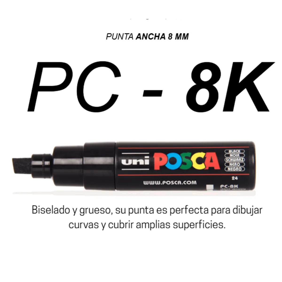 POSCA - Set Marcadores Punta 8K x 5 Básico