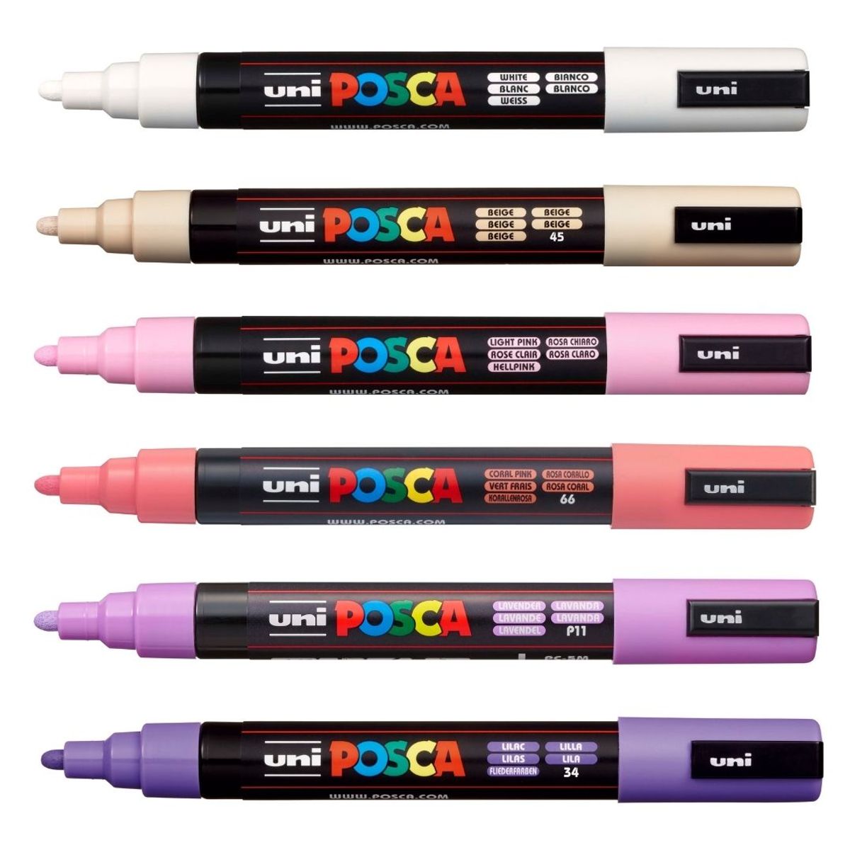 POSCA - Set Marcadores Punta 5m x 6 Shade Of Lilac