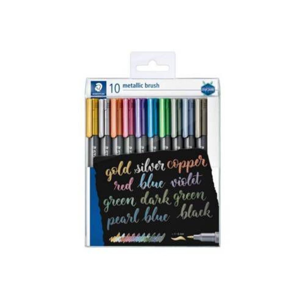 STAEDTLER - Marcadores Punta Pincel x 10 Metálicos