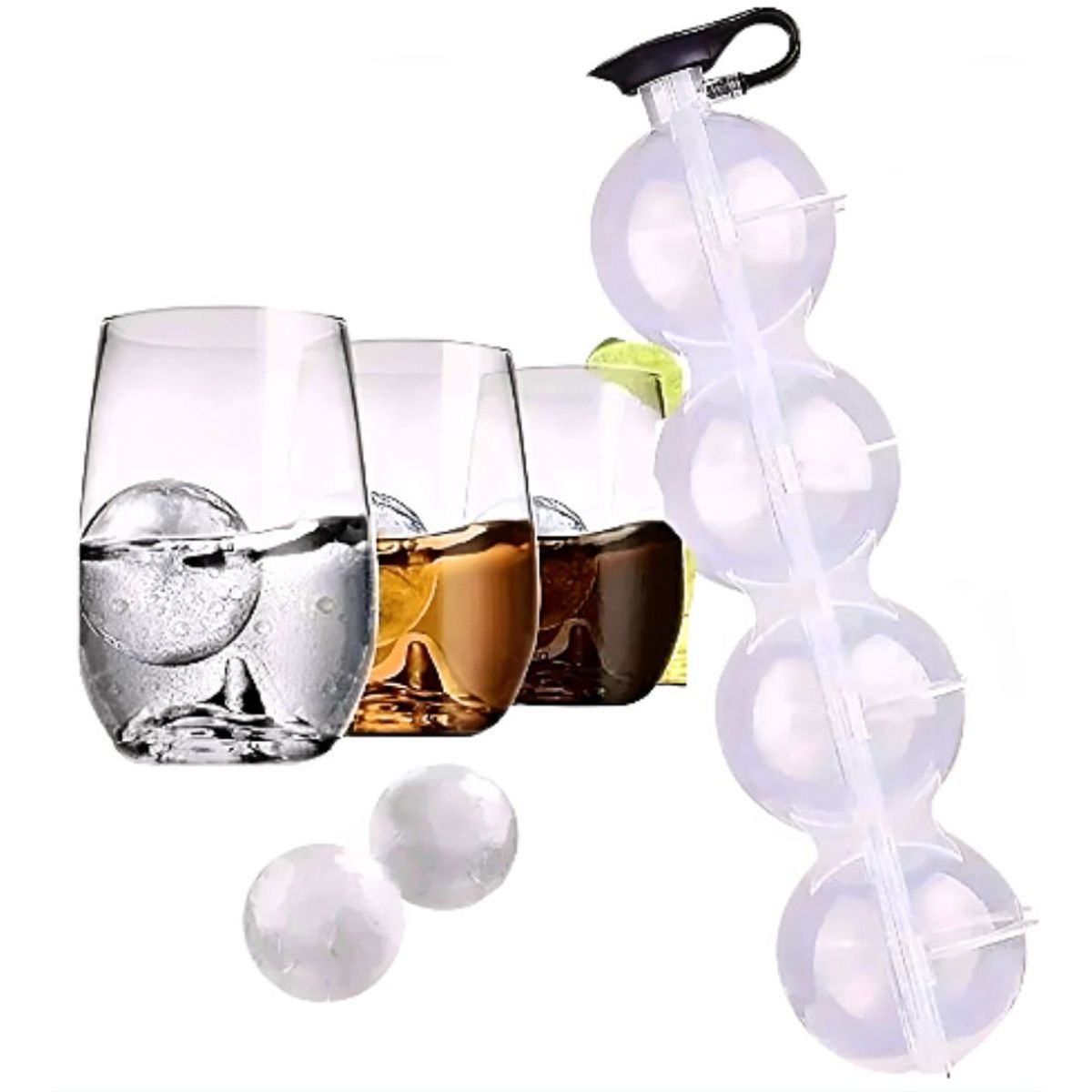 MINARI - Cubeta Molde de Hielos Esféricos Hielera Bar Whisky Cocktails 496W