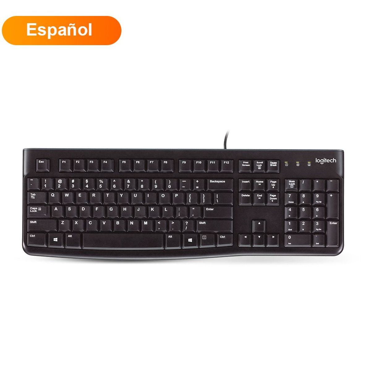 LOGITECH - Teclado Logitech K120 usb diseño clásico Español - Negro