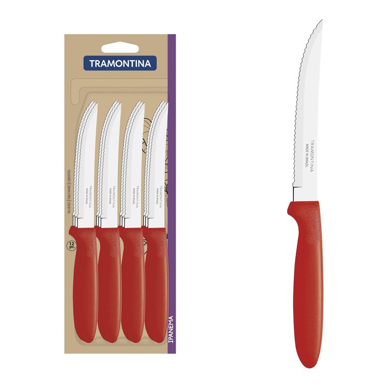 TRAMONTINA - Set de Cuchillos Tramontina para Asado 12 Piezas