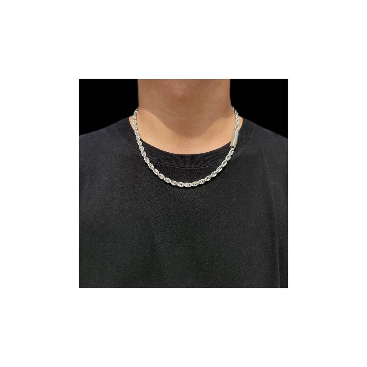 GENERICO - COLLAR CUBANO PLATA - COL-15