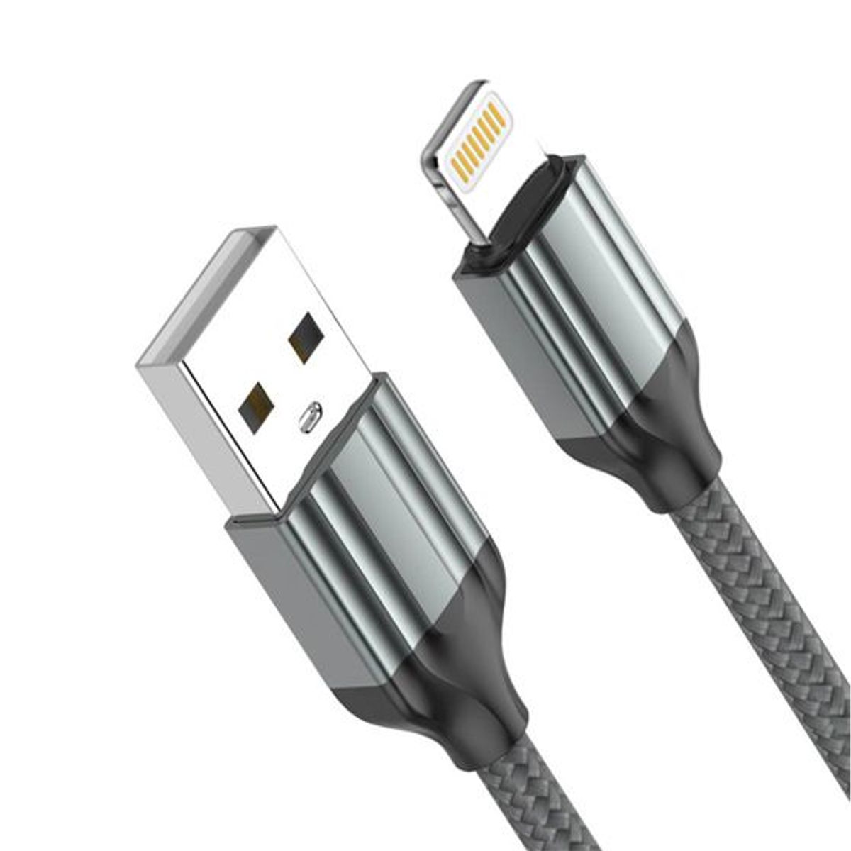 LDNIO - Cable Ldnio LS432 USB a Lightning Apple 2.4A  Reforzado Nylon 2 Metros