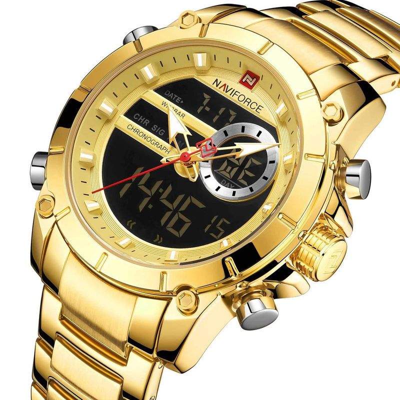 NAVIFORCE - RELOJ NAVIFORCE NF9163 DORADO CON NEGRO