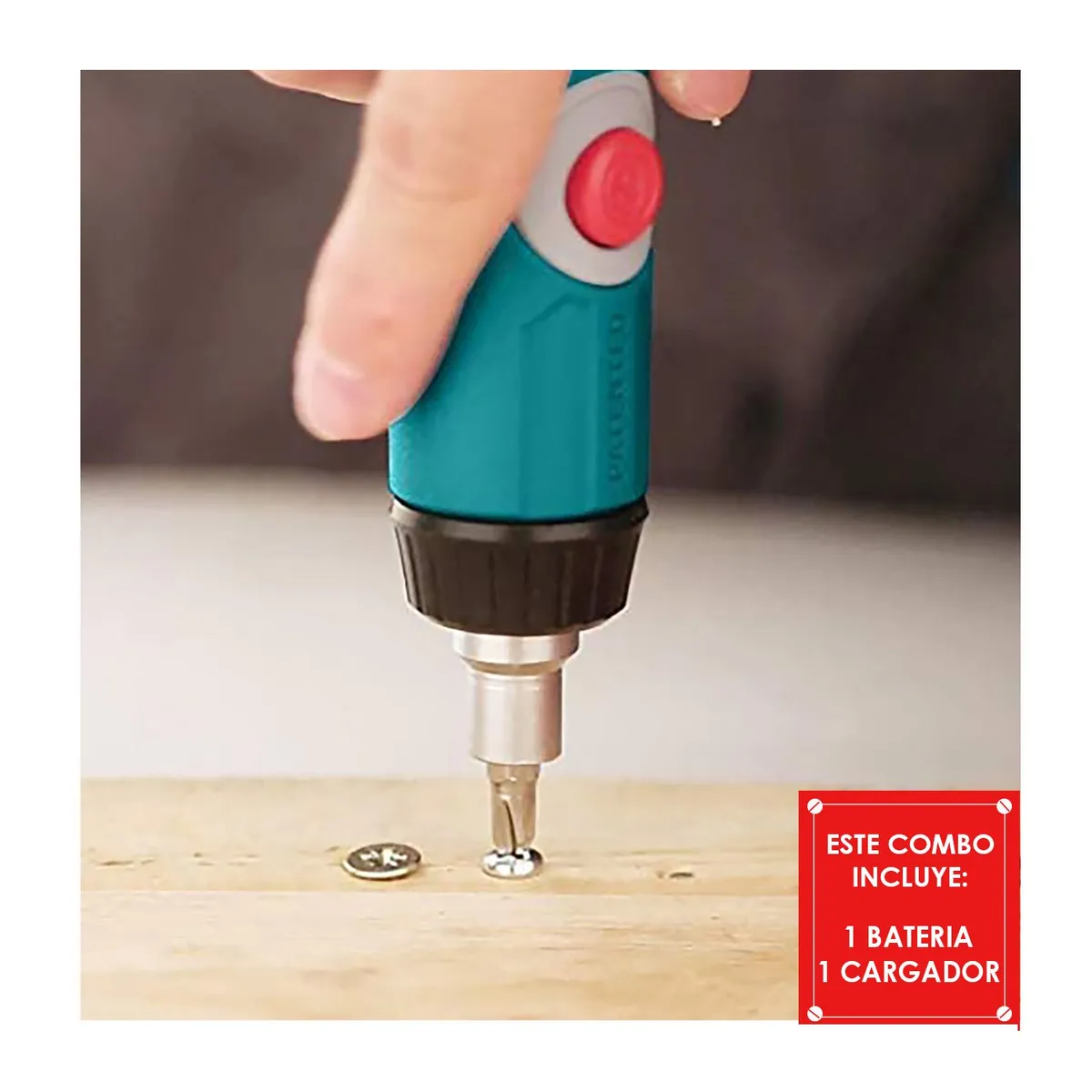 TOTAL TOOLS - TALADRO ATORNILLADOR 20V + DESARMADOR RATCHET 3 EN 1 TOTAL TOOLS