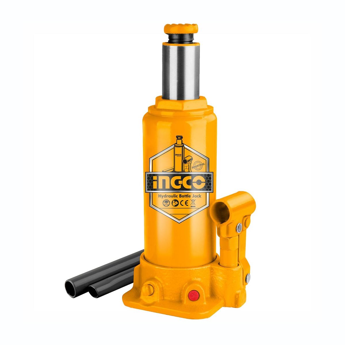 INGCO TOOLS - GATA HIDRAÚLICA 6 TON TIPO BOTELLA AUTOMOVIL INDUSTRIAL INGCO - HBJ602