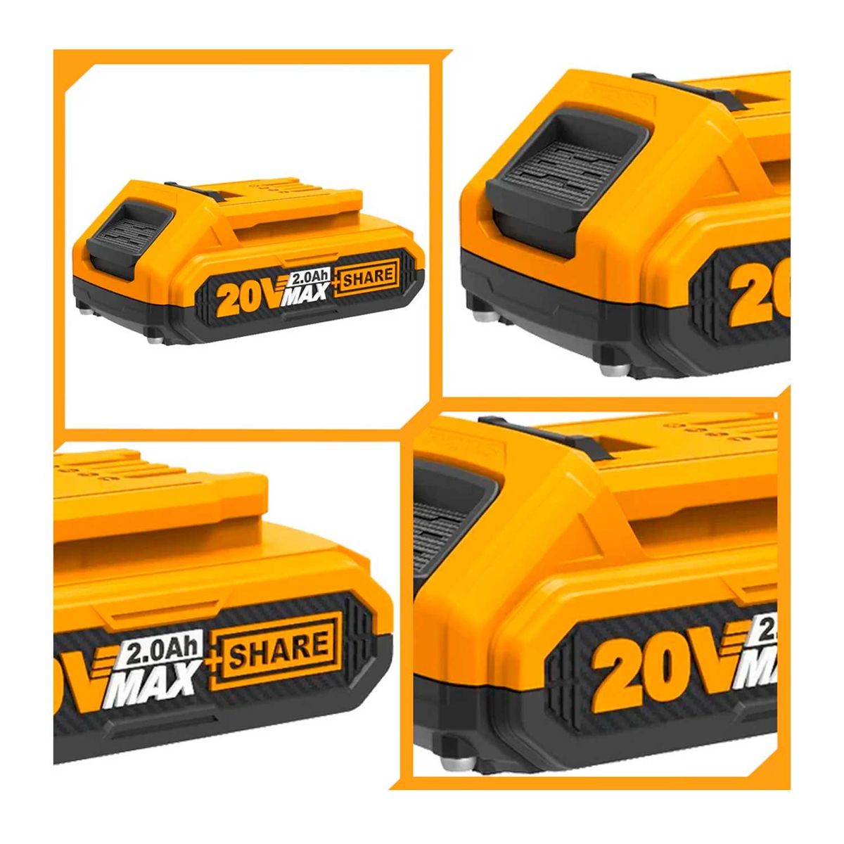 INGCO TOOLS - Batería de Litio Real 20v 2Ah Para Herramientas Ingco y Total Original