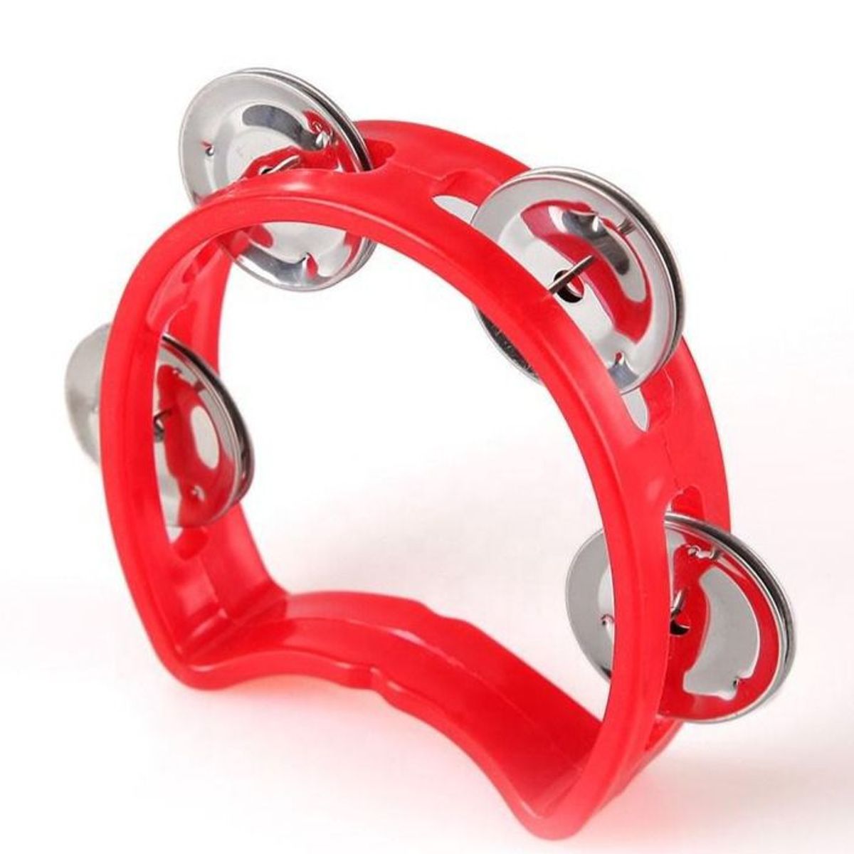 GENERICO - Pandereta roja de 4 chapas para niño.