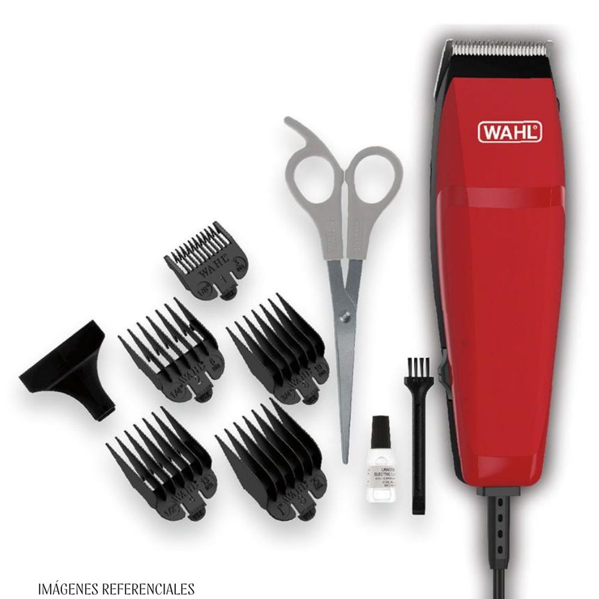 WAHL - Máquina Wahl de Cortar Cabello Easy Cut 10 Piezas – ROJO