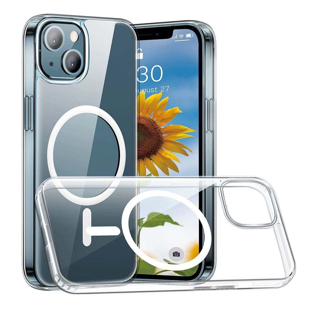 GENERICO - Funda Clear Case con MagSafe iPhone 13 Pro - Transparente