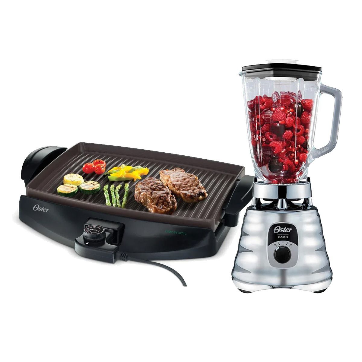OSTER - Combo Licuadora BLST4655 mas Parrilla CKSTGR4768