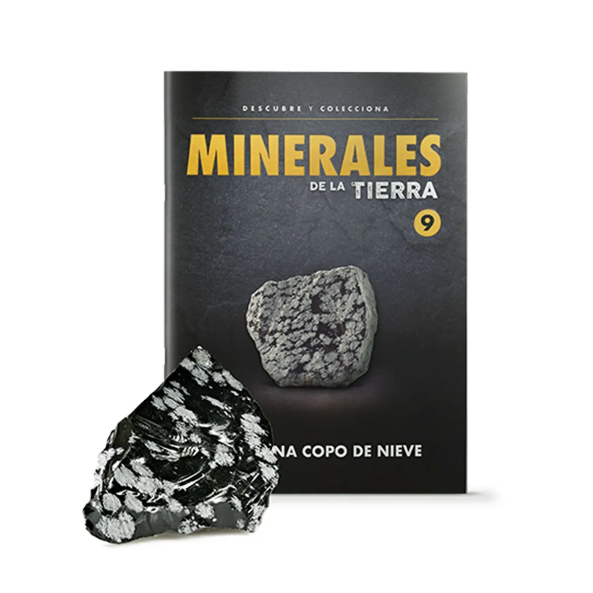 GENERICO - MINERALES DE LA TIERRA - OBSIDIANA COPO DE NIEVE