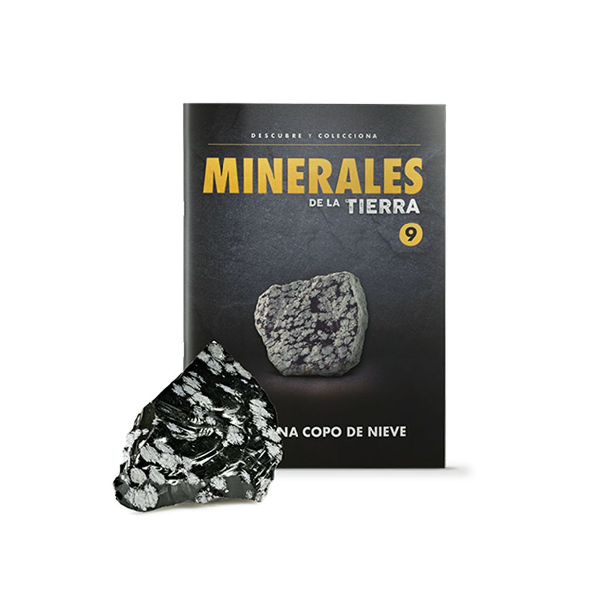 GENERICO - MINERALES DE LA TIERRA - OBSIDIANA COPO DE NIEVE