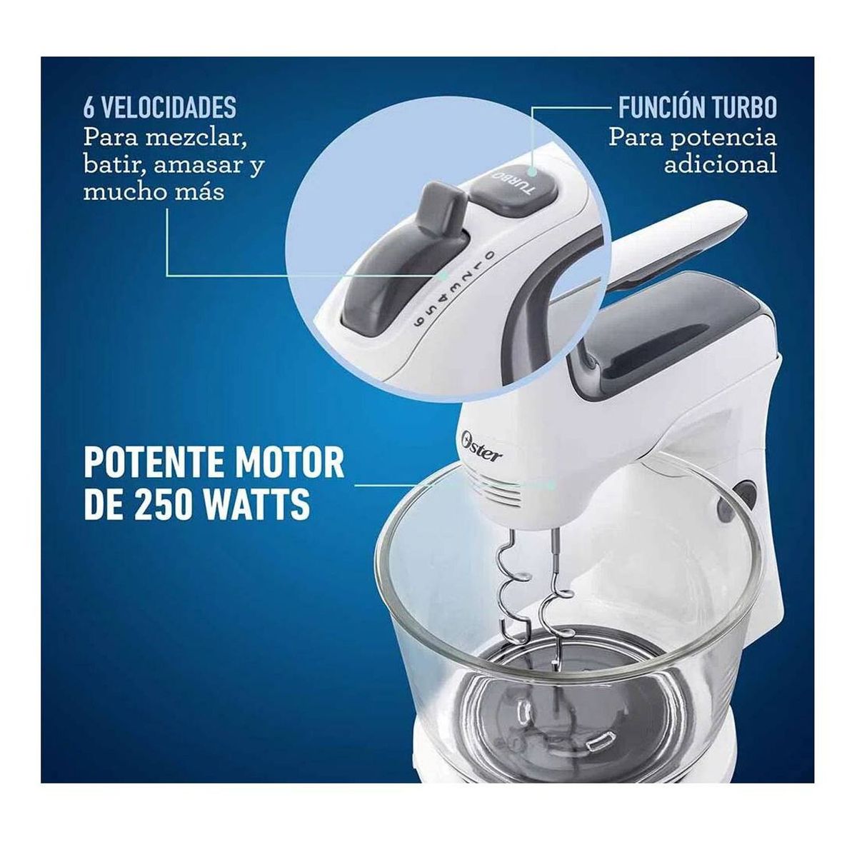 OSTER - Batidora de Mano Pedestal FPSTHS3611 250W