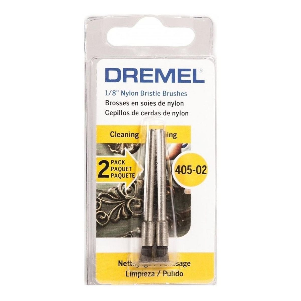 DREMEL - Cepillo de Cerdas 1/8" x 2 Und. Dremel 405