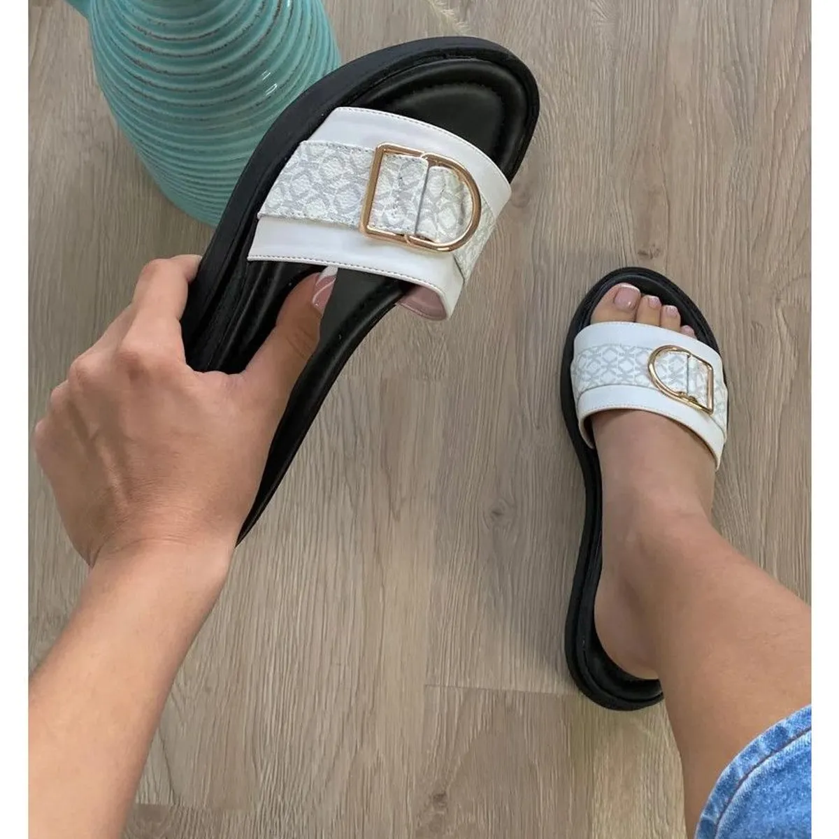 NEBULA - Sandalia Piacenza - Blanco