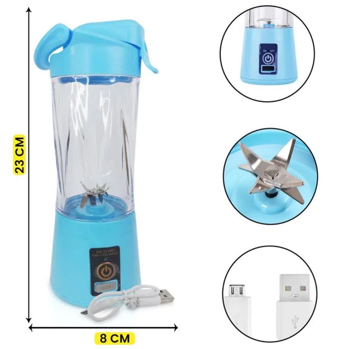 OEM - Licuadora Portátil Recargable USB