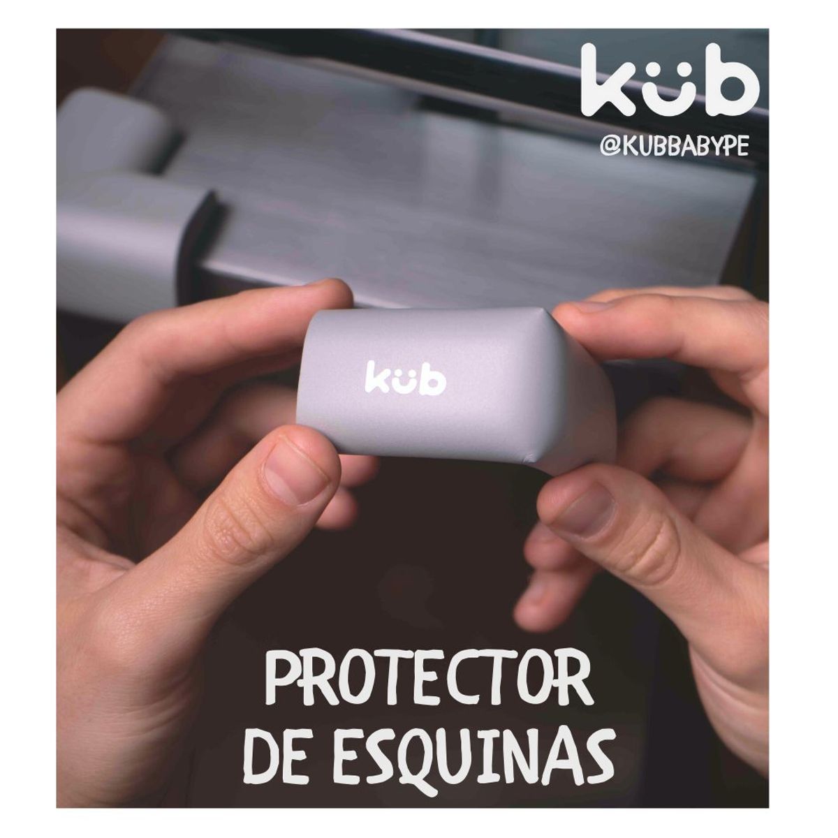 KUB - Esquinar protectoras acolchadas Bebés Seguridad 16 KUB Gris