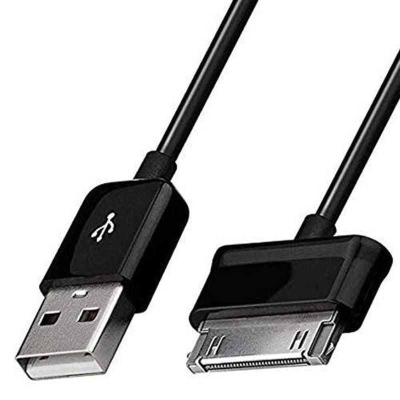 SAMSUNG - Cable Usb Para Samsung Galaxy Tab 1, 2 Carga Y Sincroniza Negro