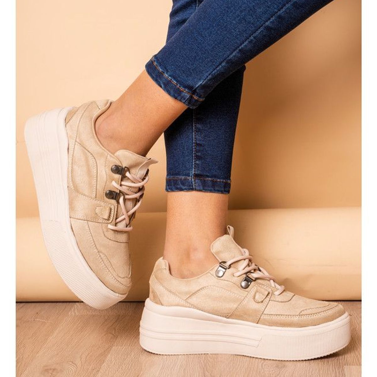 NEBULA - Zapatilla Barbados - Beige