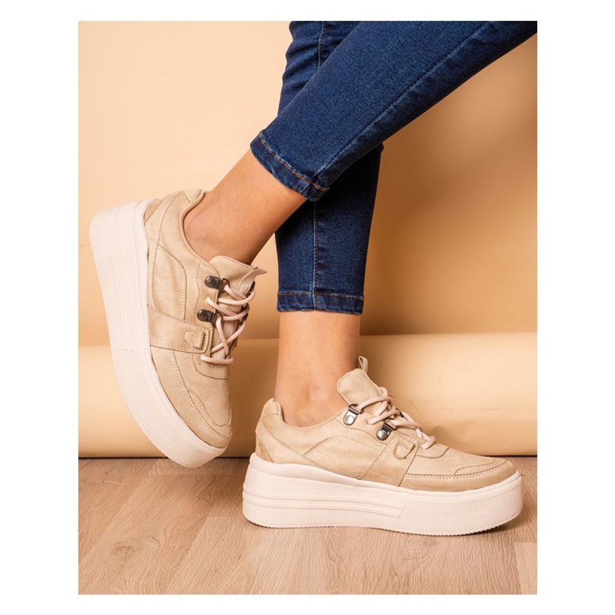 NEBULA - Zapatilla Barbados - Beige