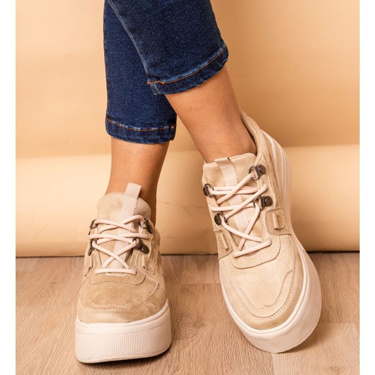 NEBULA - Zapatilla Barbados - Beige