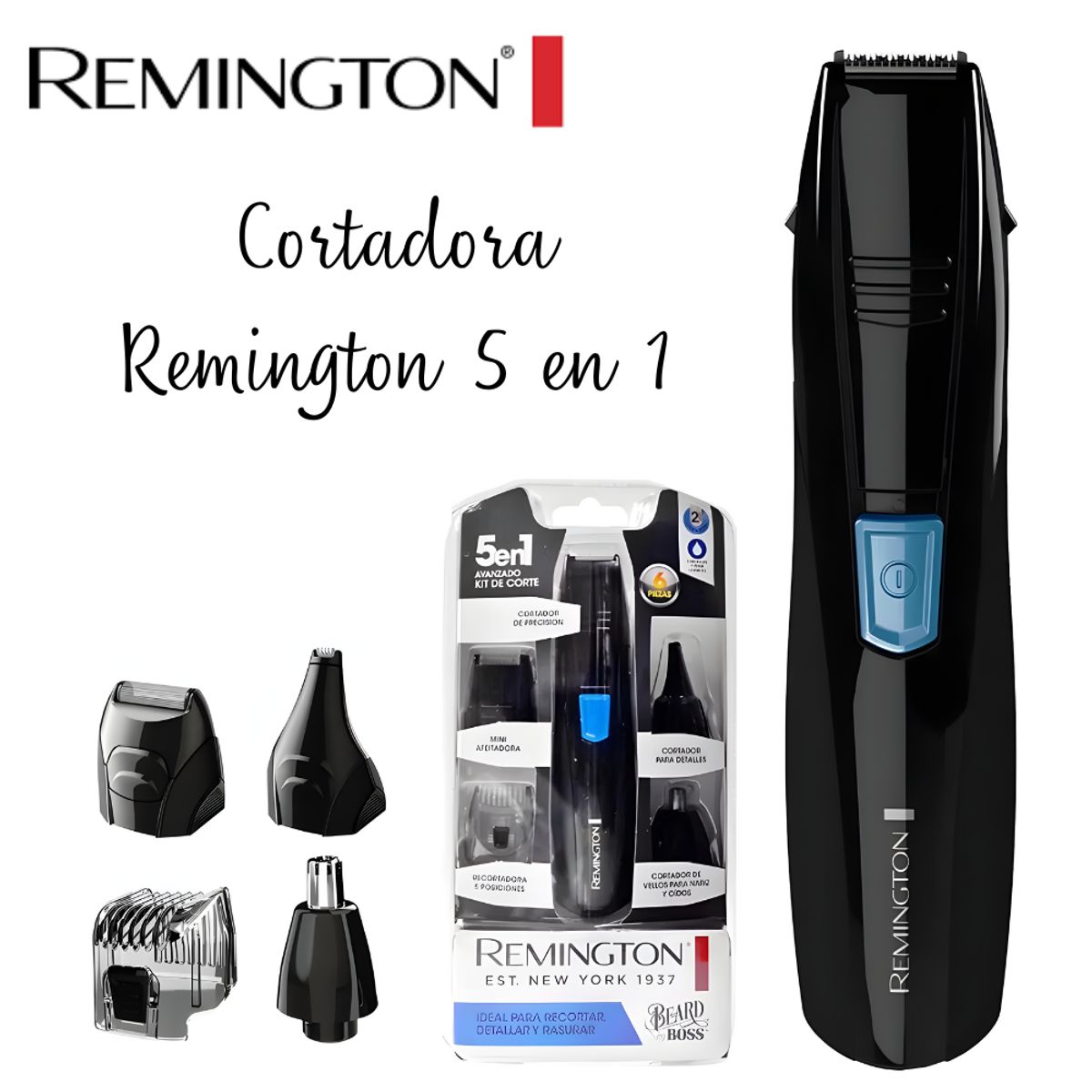 REMINGTON - Maquina Cortadora de Barba Remington 5 en 1