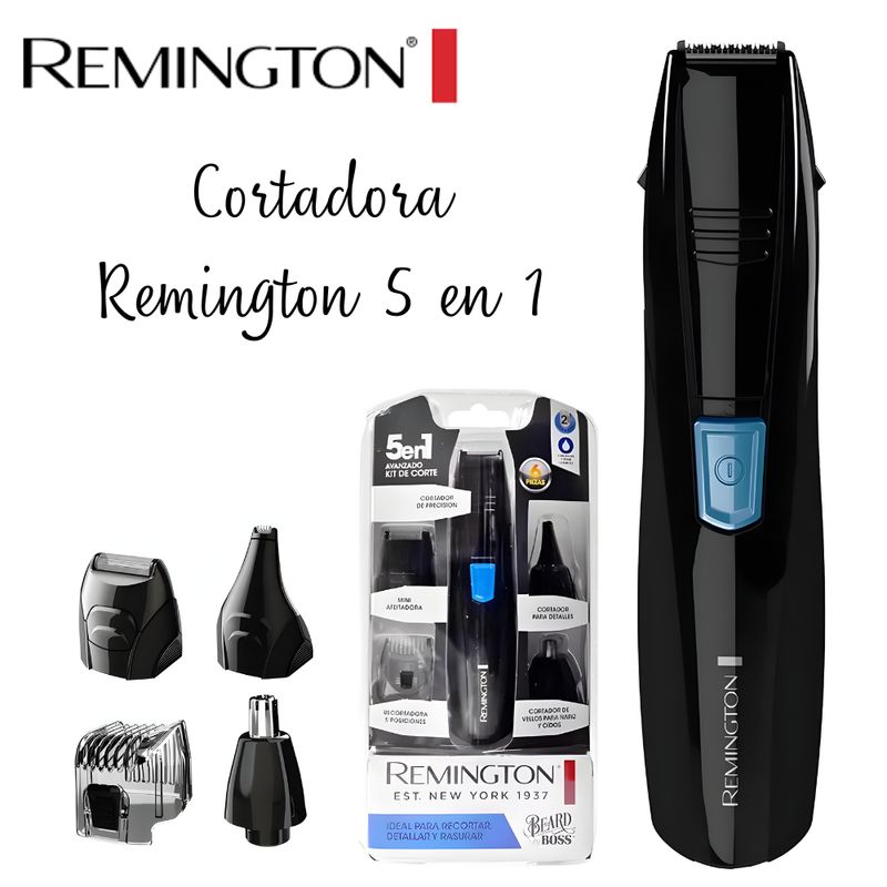 REMINGTON - Maquina Cortadora de Barba Remington 5 en 1